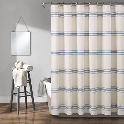 Gilroy Cotton Striped Shower Curtain