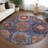 Machine Washable Indoor/Outdoor Xhevrie Denim Rug-111819275