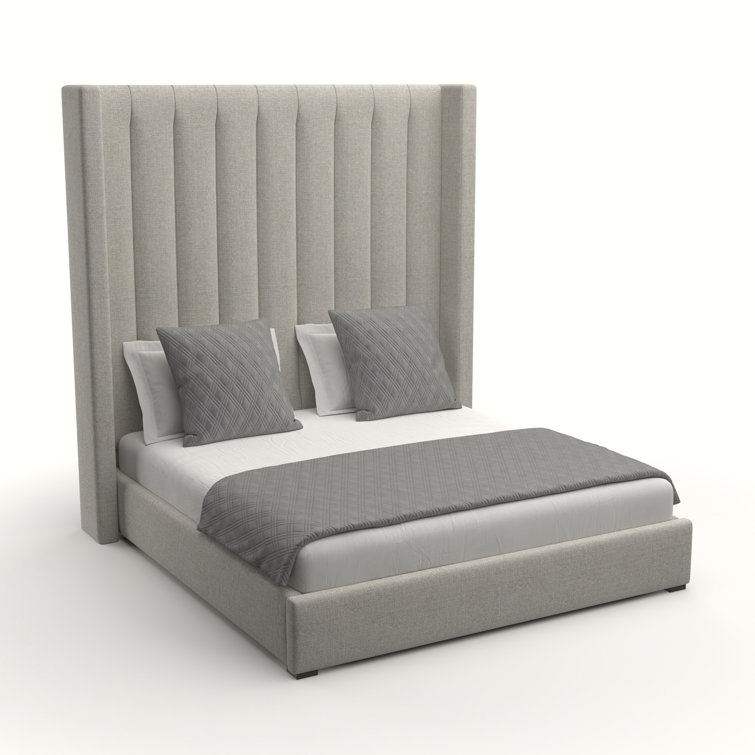 Austine Upholstered Wingback Bed