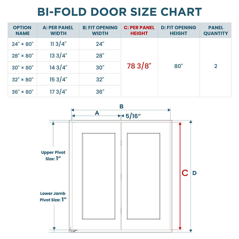 Porte pliante en bois manufacturé à 1 panneau apprêté blanc avec ensemble de quincaillerie, 30 po x 80 po, 1