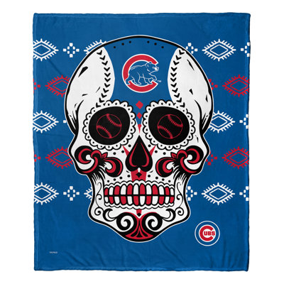 MLB Candy Skull Throw Blanket – Ultra-Soft Lightweight Baseball Team Sports Decor – 50x60 Inches