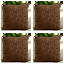 Ruthelle Brown Square Throw Pillow Cover