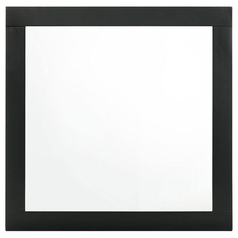 Miroir pour commode Magruder Maile, Noir