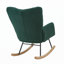 Fauteuil oscillant berçant rembourré en tissu avec structure en métal-1925475669