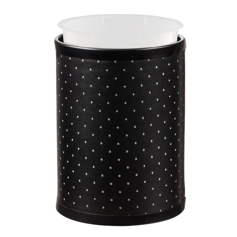 Dwala Plastic Open Waste Basket - 2 Gallons, Nova Ebonite
