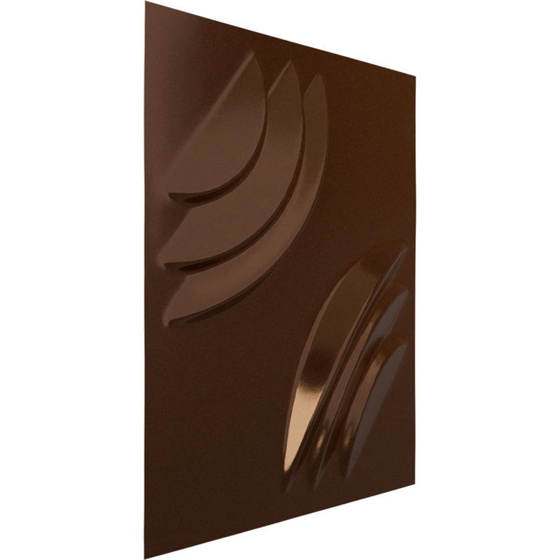 Panneau mural 3D décoratif Artura EnduraWall 11 pi 7 po x l 11 7/8 po, cuivre foncé métallique (couvre 0,98 pi2)