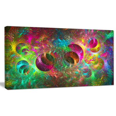 « multi-color fractal glass texture », impression sur toile tendue