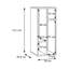 Rydar 72.1cm H x 30cm W Standard Bookcase-124889417