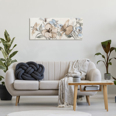 Whispering Florals Neutral Canvas, design by Lanie Loreth