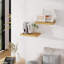 Manufactured Wood Wall Organizer with Chalkboard