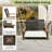 Patrisia 1 - Person Metal Hanging Porch Swing and Cushions