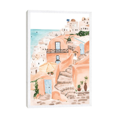 Santorini by Sabina Fenn - Painting on Canvas