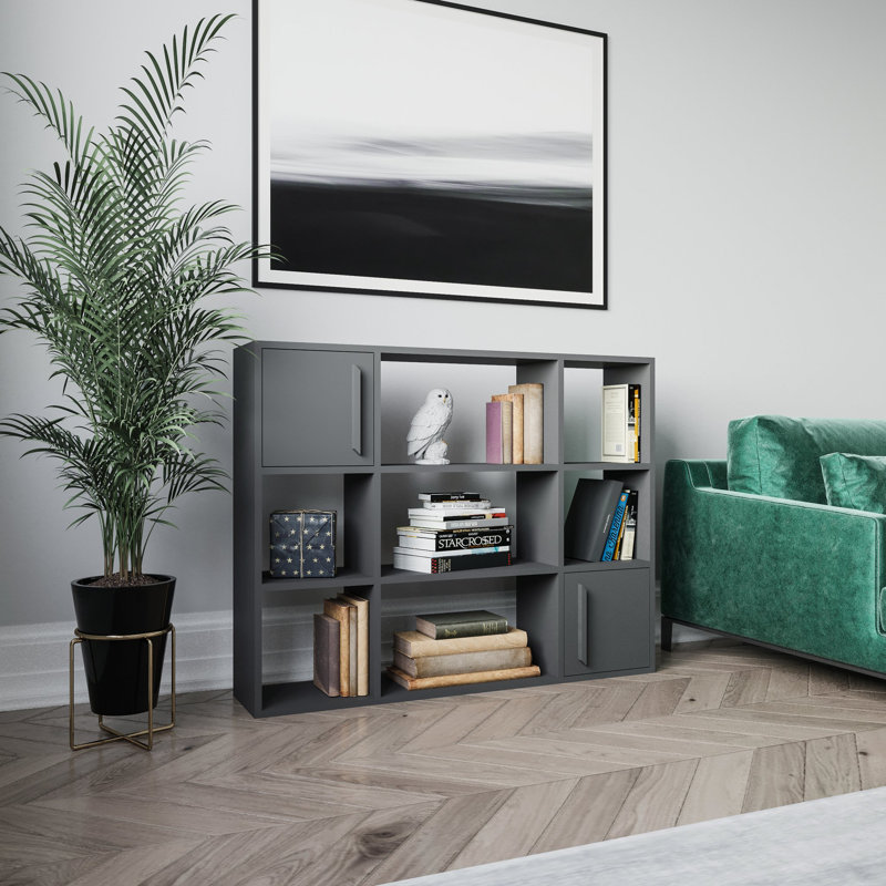 Najiyyah Storage Bookcase, Anthracite