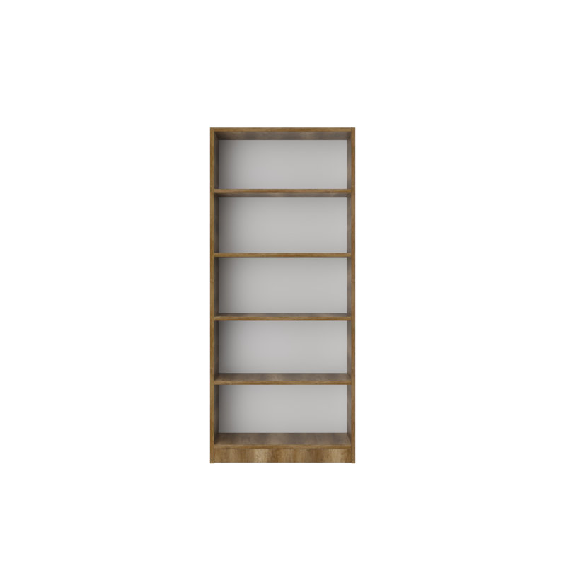Aeriella 185.5cm H x 80cm W Standard Bookcase, Oak