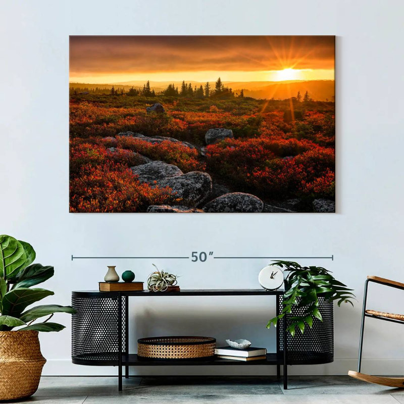 Alvord Dolly Sods Sunset, H 34 po x l 51 po