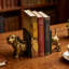 2Pcs Resin Cuty Puppy Bookends,  Sulptural Dog Book Holders With Heavy Duty & Non-Slid Pads