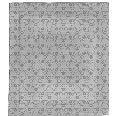 Édredon réversible simple en microfibre Circles Waves