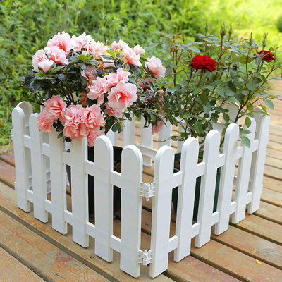 12 pièces de clôture en plastique pour jardin