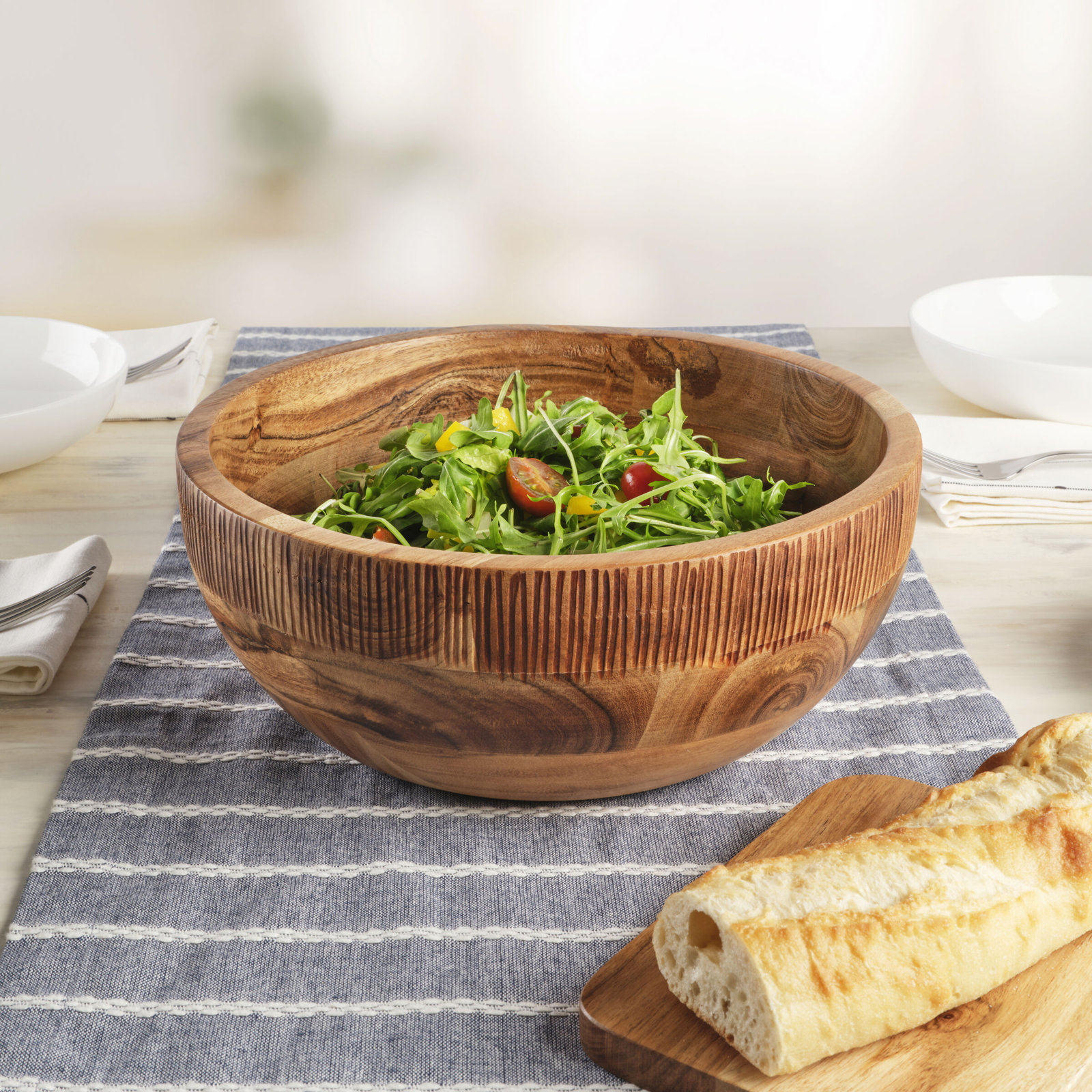 Caleb Wood Serving Bowl, 11"