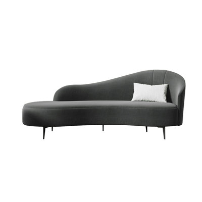 Chaise simple rembourrée en tissu éponge inclinable de style simple