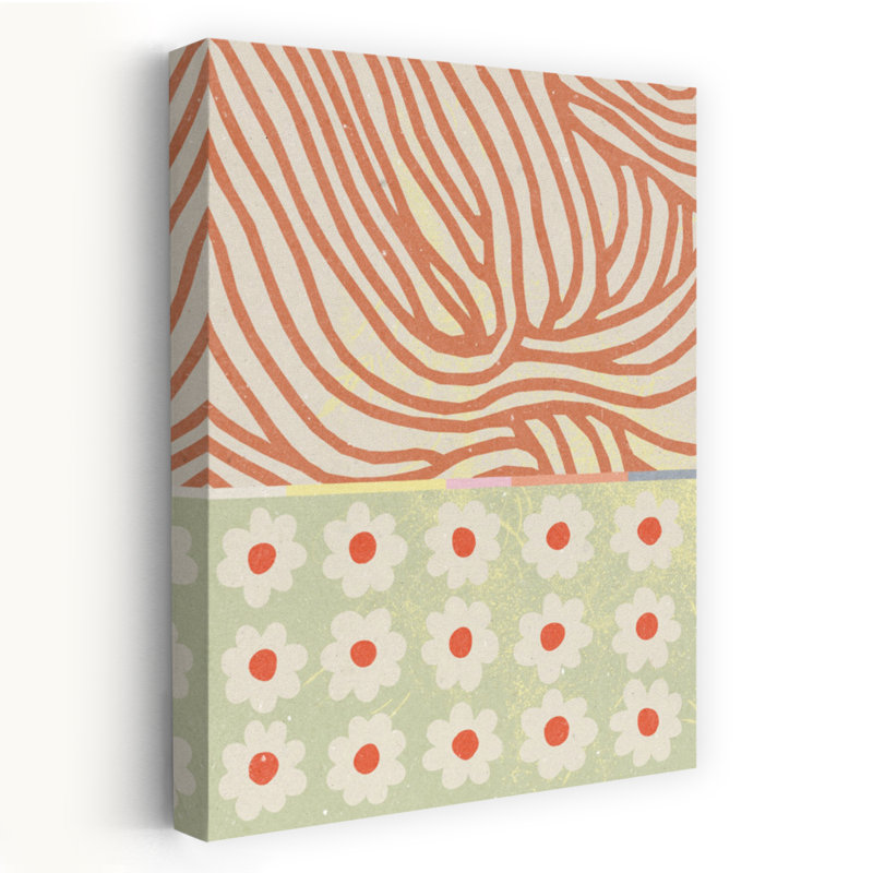 Contemporary Art Abstract Contemporary Flower Art by NKTN - Print, 60.96 cm H x 40.64 cm W