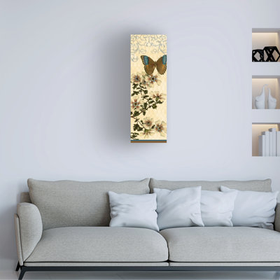 Art mural sur toile tendue - «Enchanted Garden» de Gail Fraser - art mural vertical 2 po pour décor de salon, de chambre à coucher ou de bureau - 6 x 19