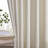 Pinch Pleated Light Filtering Linen Blended Curtains, Boho Back Tab Semi Sheer Drapes with Metal Rings and adjustable Hooks for Living Room Bedroom,2Panels,Cream Beige-532496621-532502713