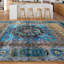 Oriental Area Rug in Camel/Blue-64412811
