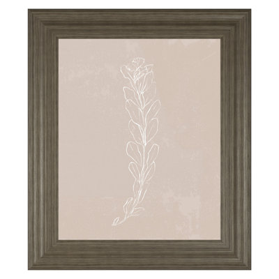 Art mural Bloom II - 22 po x 26 po - Cadre brun