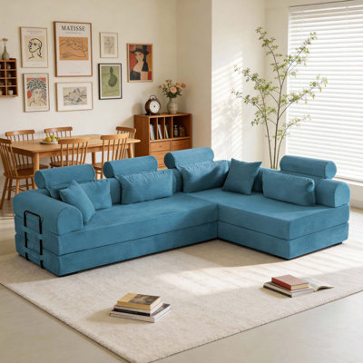 Canapé modulaire en L avec lit convertible Modern