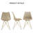 5 Pieces Rectangular Glass Top Dining Set