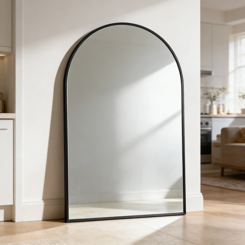Miroir mural 20 po x 30 po pour salle de bain, Noir, 30 po x 20 po