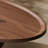 Solid wood oval creative retro tea table