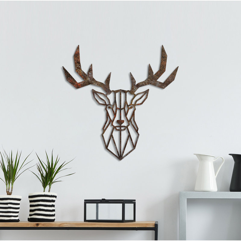 Decorative Metal Wall Accessory, Hand-Painted Antiquation Design, 20.1 x 20.1 inches | Durable Metal Body, Thickness: 0.06 inches | Unique Home Décor Piece with Color Variations for Stylish Living Spaces