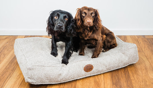 Boucle Pet Bed, Grey