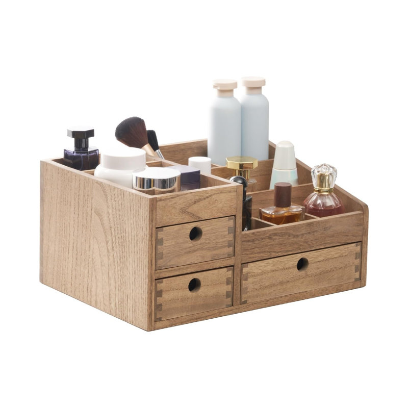 Solid Wood Desk Organiser