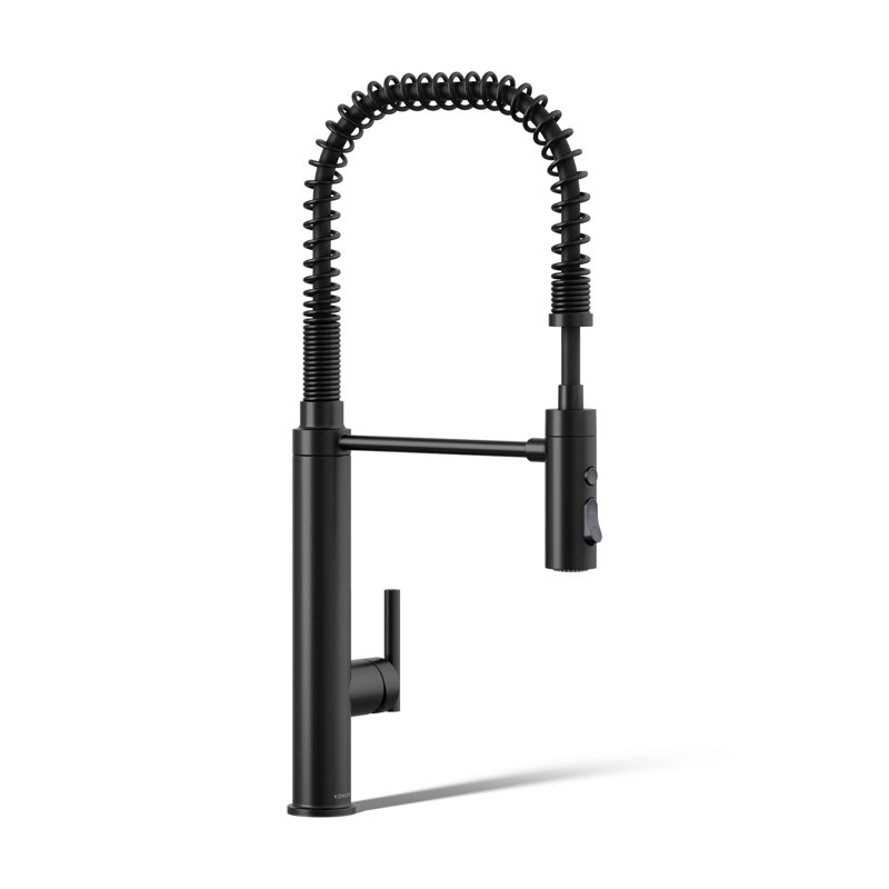 Purist® Pull Down Single Handle Kitchen Faucet, Matte Black