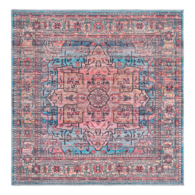 Tapis Maahru Hedgepeth Waning Moon, Carré 5 pi 3 po x 5 pi 3 po