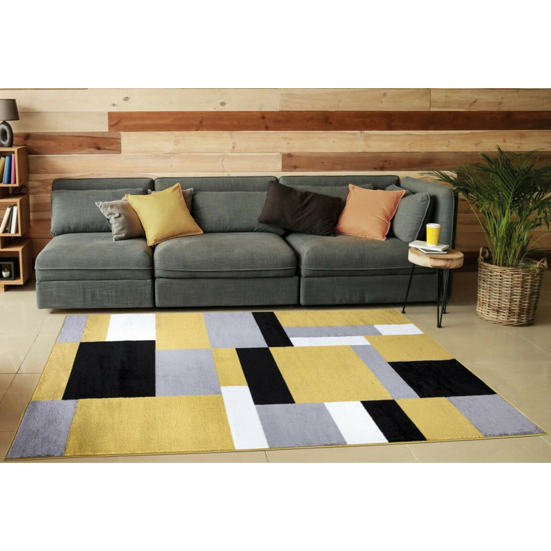 Amitola Geometric Area Rug, Rectangle 60 x 110cm