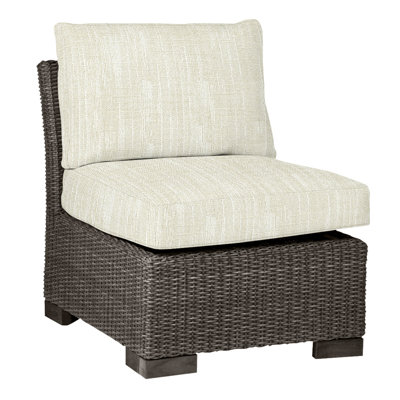 Fauteuil de chambre club tissé - noyer noir