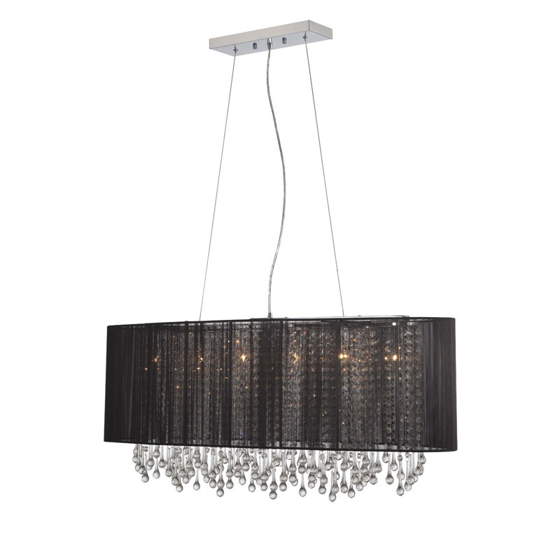 Beverly Drive 6 - Light Pendant, Black