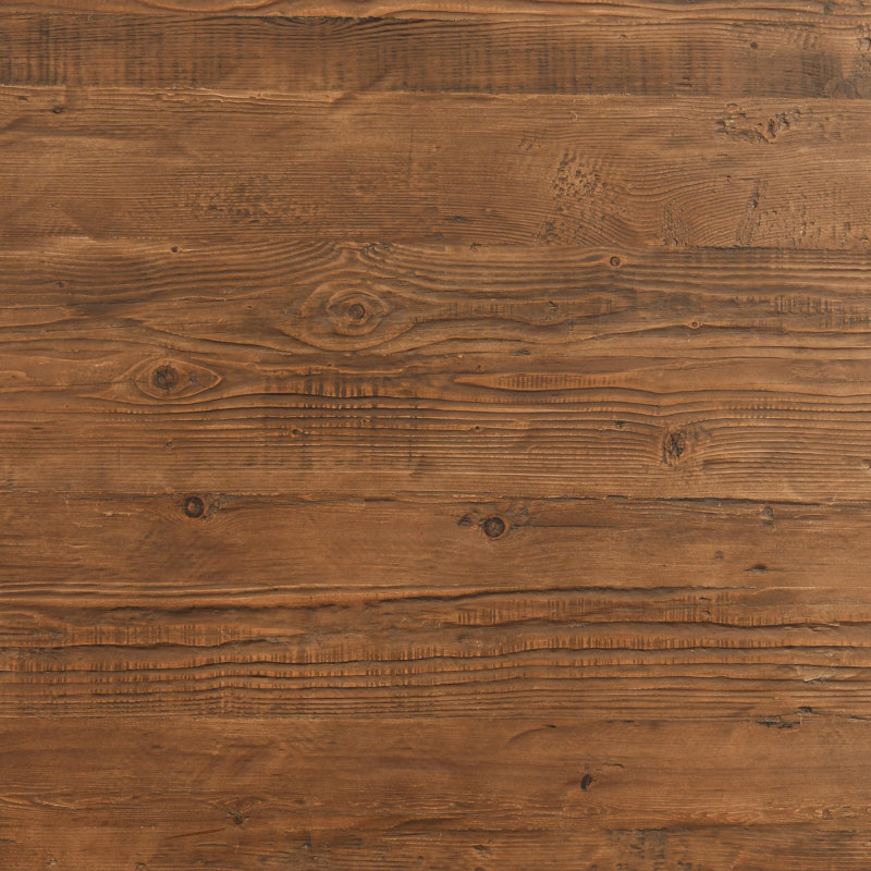 Reclaimed Wood Extendable Dining Table with Artistic Curves