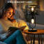 Lampe de table industrielle en métal à 2 lumières 19 po