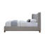 Grand lit en chenille gris Melbourne