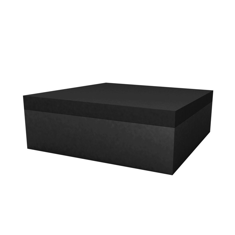 Repose-pieds d'extérieur avec coussin Jut, Noir