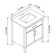 OVE Decors Diya 30-in Single Sink Bathroom Vanity with Engineered Marble Top