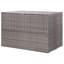 Hayots Garden Storage Box Grey 150x100x100 cm Poly Rattan
