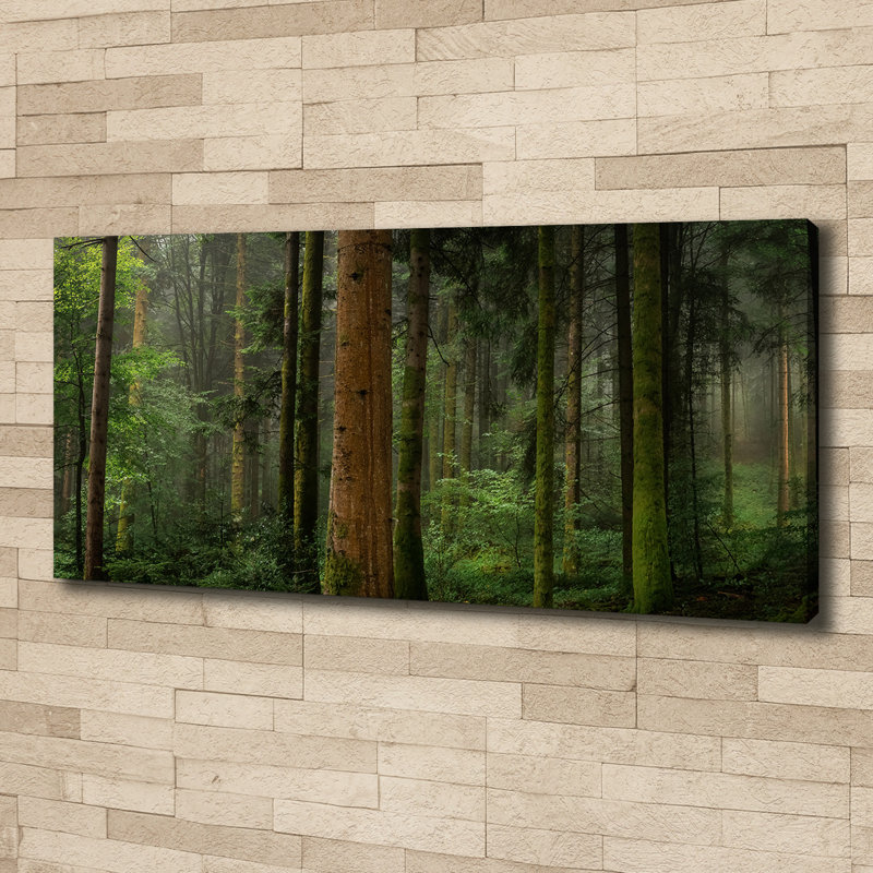 Fog In The Forest - Wrapped Canvas Print