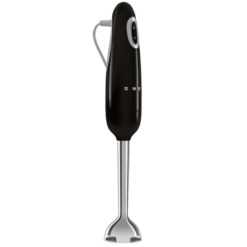 SMEG 50's Retro Style Handheld Immersion Blender, Black Glossy