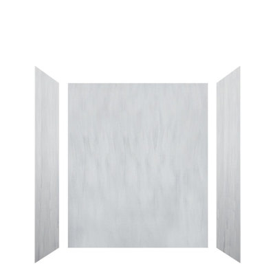 Transolid Lusso 60-in x 36-in x 72-in Glue to Wall 3-Piece Shower Wall Kit, Bellanca